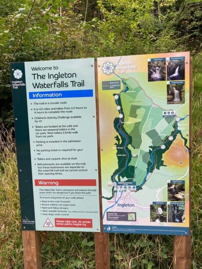 Ingleton Waterfall Trail near Docker Lodge Park Kirkby Lonsdale